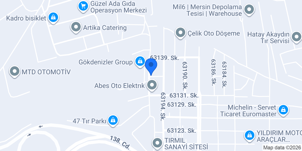 MERSİN TOROS ÇELİK konumu