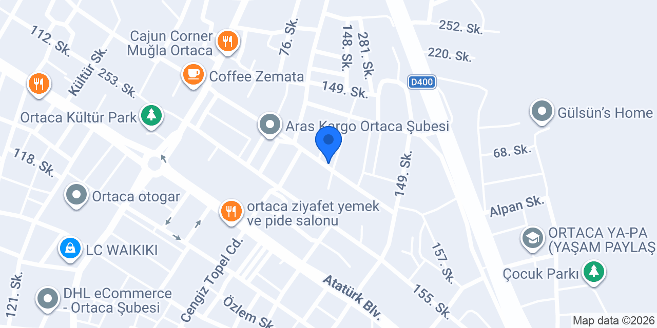 Ortaca Göz Kliniği konumu