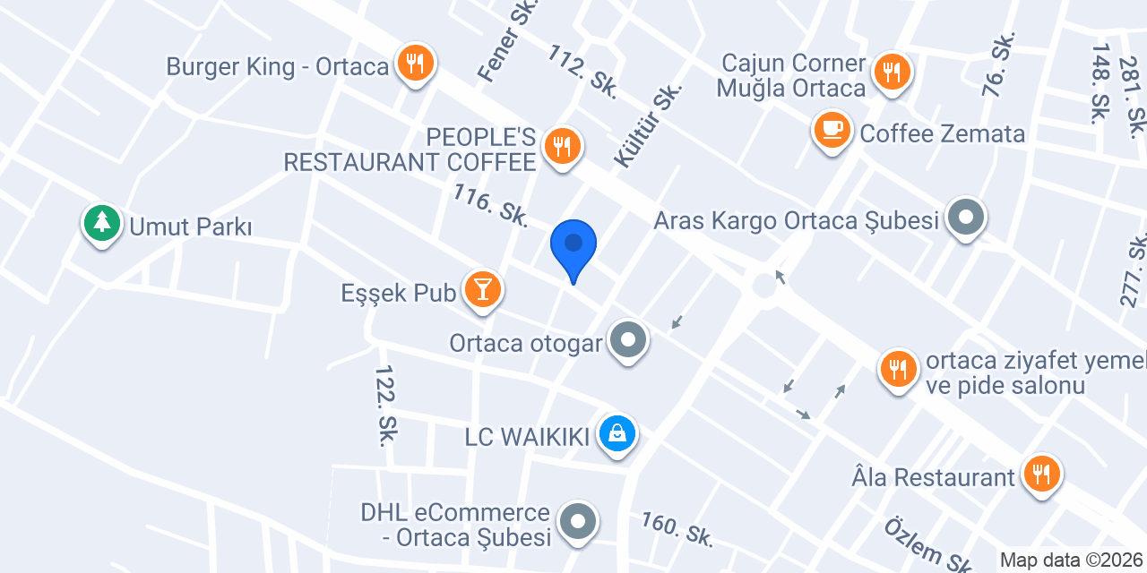 BiSoss Extra Döner Ortaca konumu