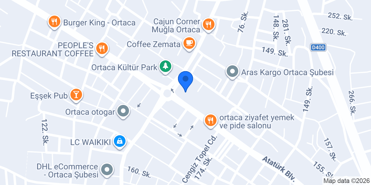 T.C. Ortaca Belediyesi konumu