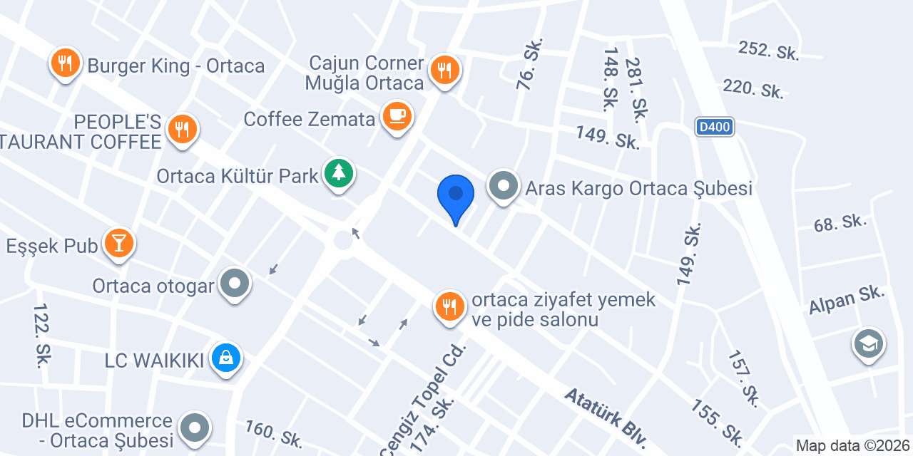 Ortaca Gökbay Sıhhi Tesisat konumu