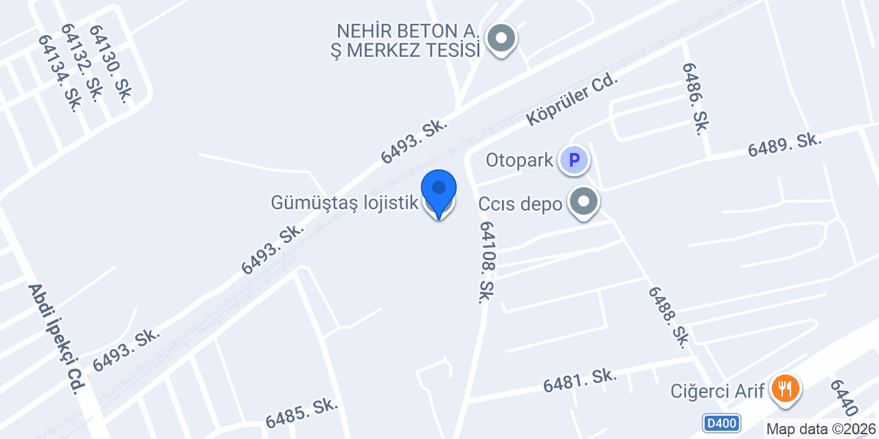 Gümüştaş lojistik konumu