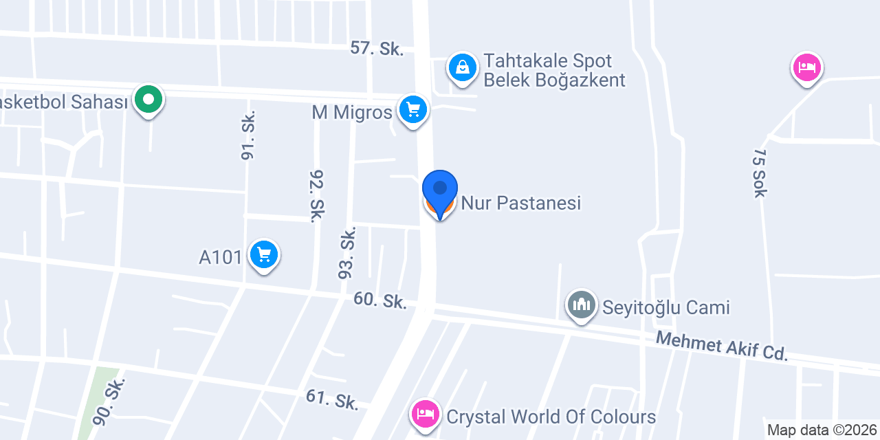 Nur Pastanesi konumu