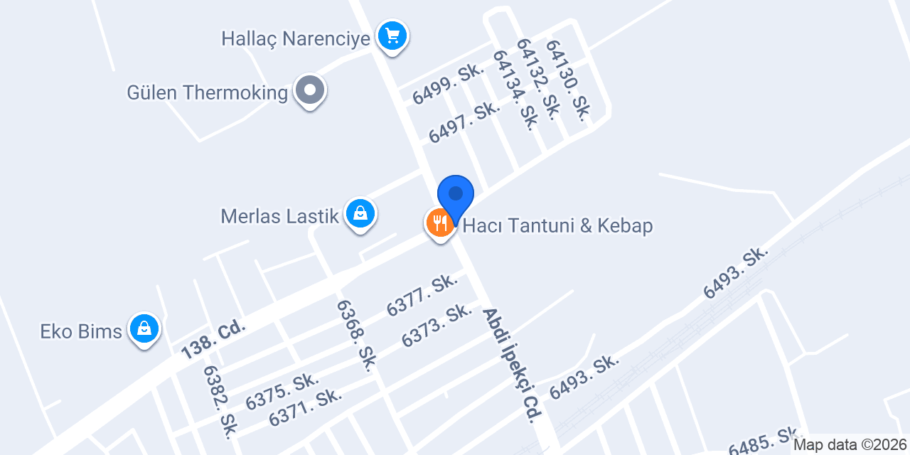 Cadde kokoreç ve börek konumu