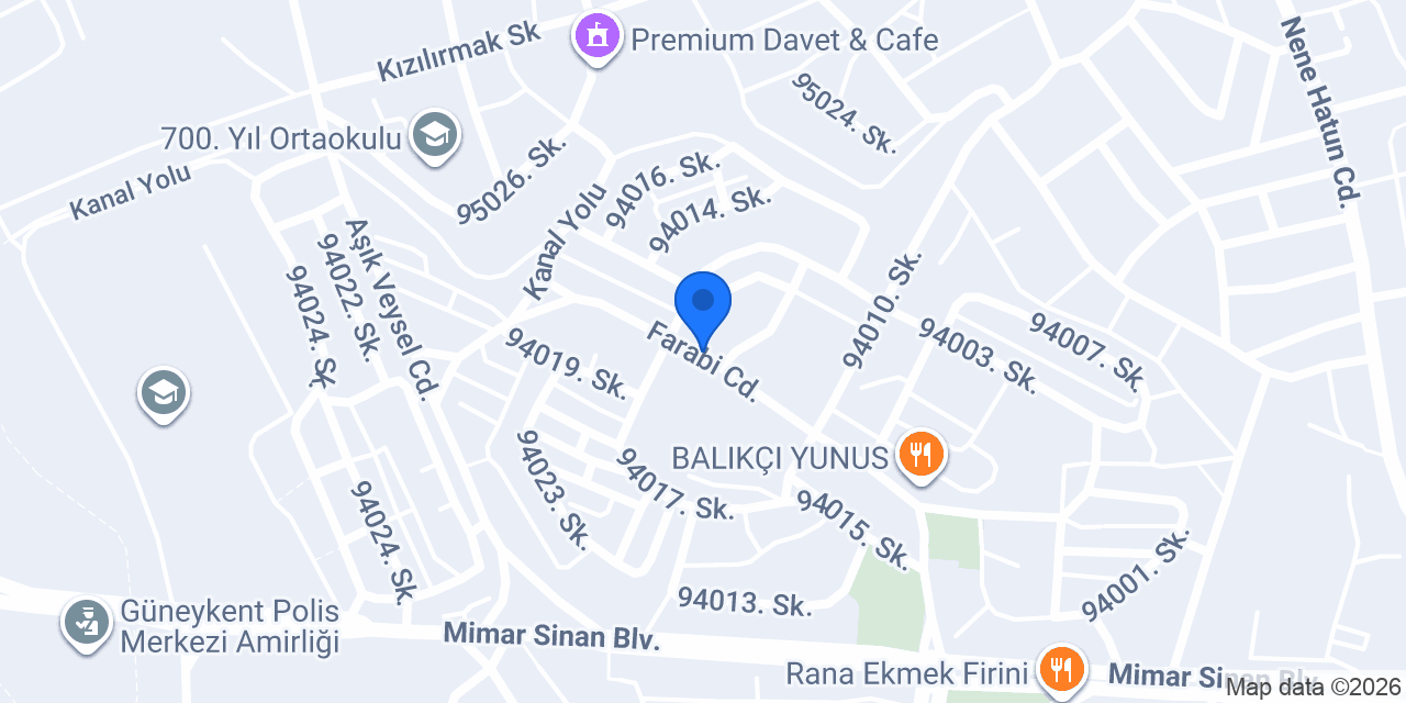 Güneykent Aile Sağlık Merkezi konumu