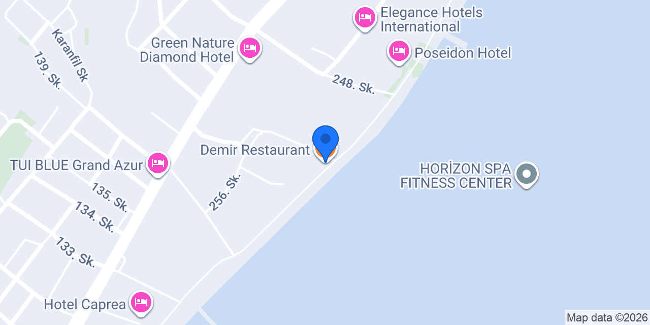 Demir Restaurant konumu