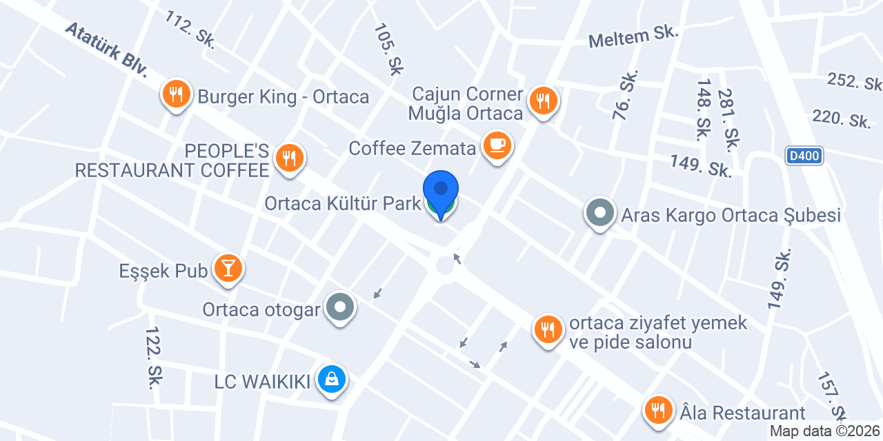 Ortaca Kültür Park konumu