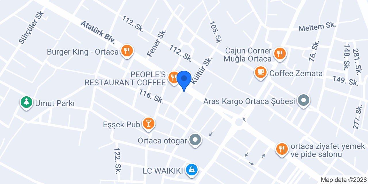 Metin Pide Pizza Ortaca konumu