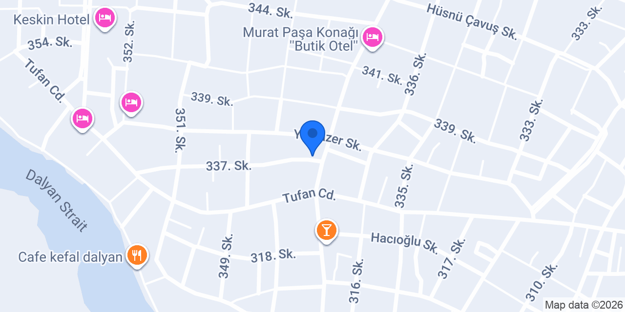 Asena Motel konumu