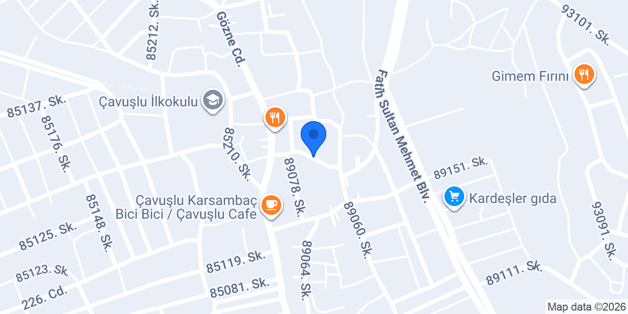 Palmiye Tavuk Mangal konumu