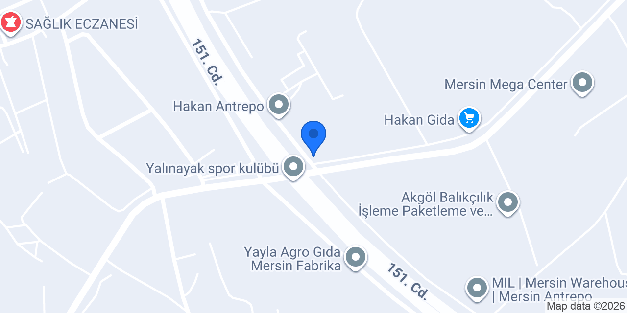 Yiğitoğlu Kimya Mersin konumu