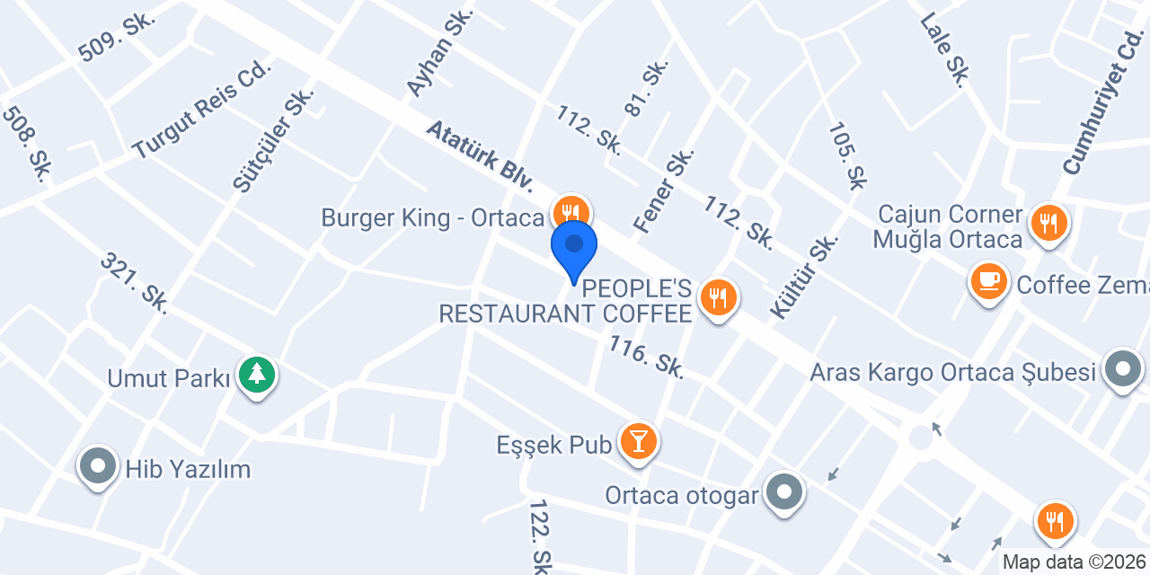 BARAN EMLAK GRUP ORTACA konumu