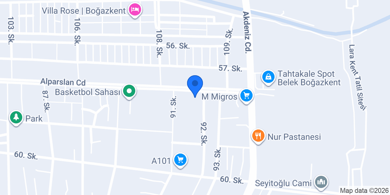 SK Seramik Mermer Granit konumu