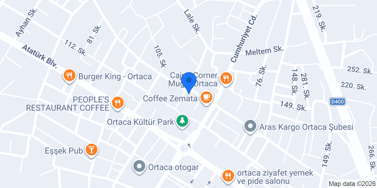 Cetem Kafe Restoran konumu