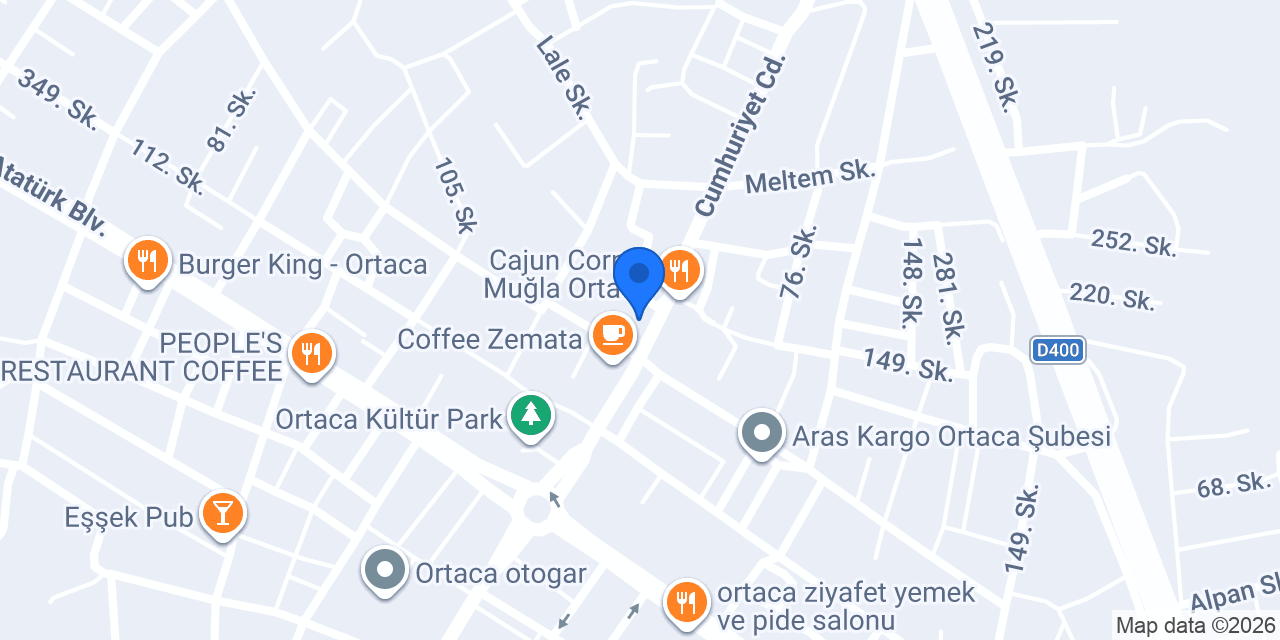 Onur Oto Galeri konumu