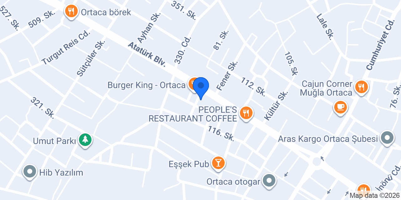 Ortaca parlak temizlik konumu