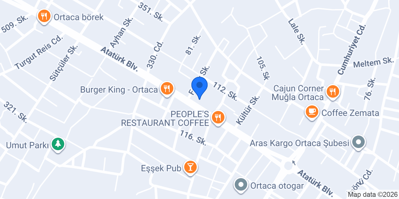 Maydonoz Döner Muğla Ortaca konumu