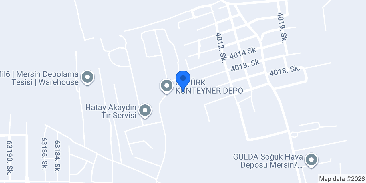 Mil6 | Mersin Depolama Tesisi | Warehouse konumu