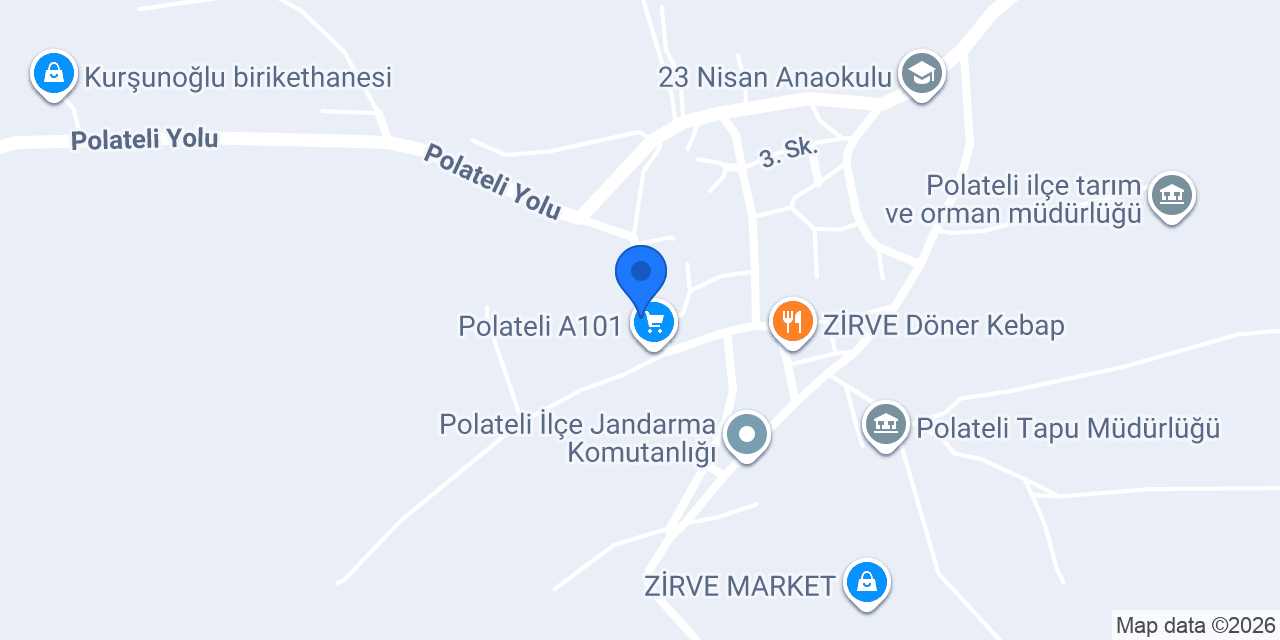 Polateli Belediyesi konumu