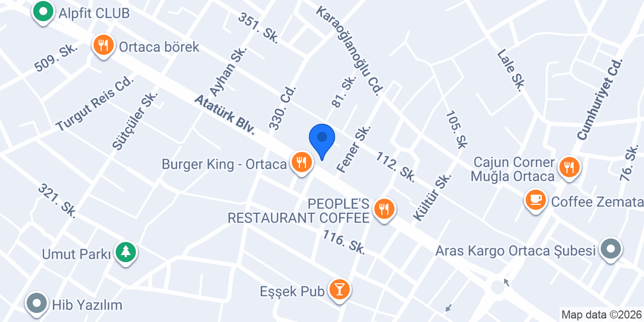 ELVAN TOLON ORTACA konumu