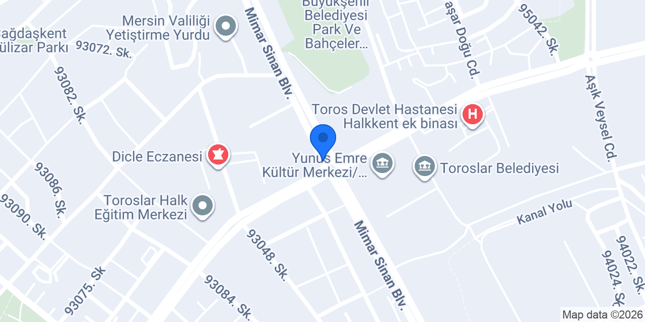 Mersin Ağız Ve Diş Sağlığı Merkezi konumu