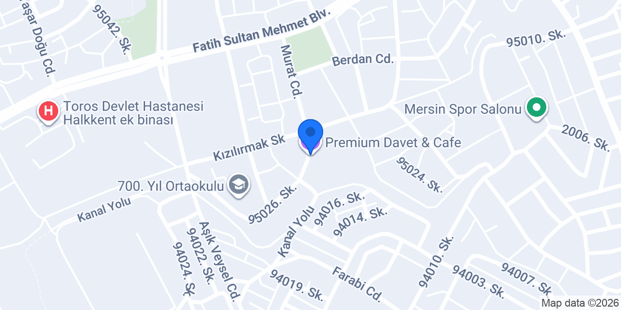 Premium Davet & Cafe konumu