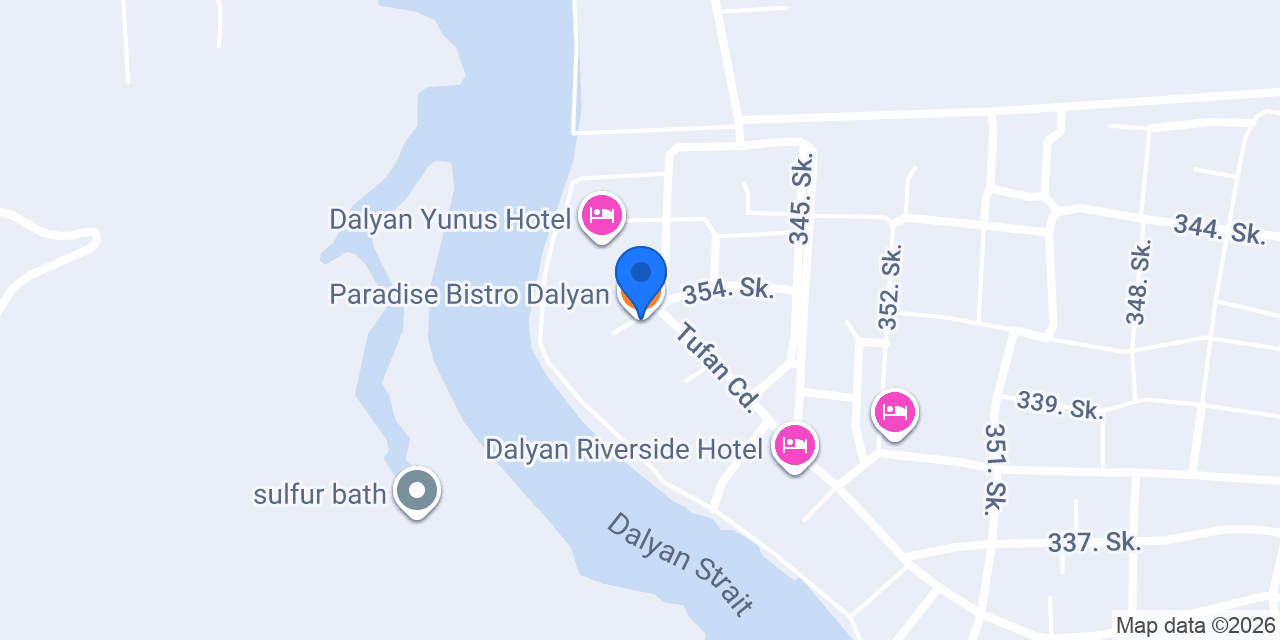 Paradise Bistro Dalyan konumu
