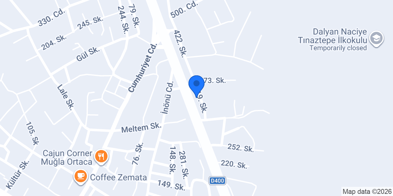 Özbaylar Otomotiv konumu