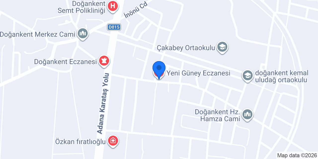Yeni Güney Eczanesi konumu