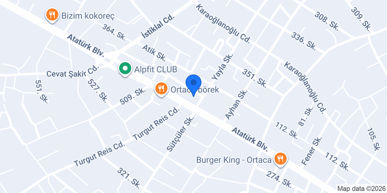 Ege Yapı Market konumu