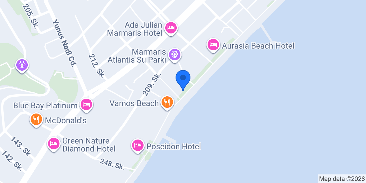 Atlantis Drag Show & Bistro Marmaris konumu