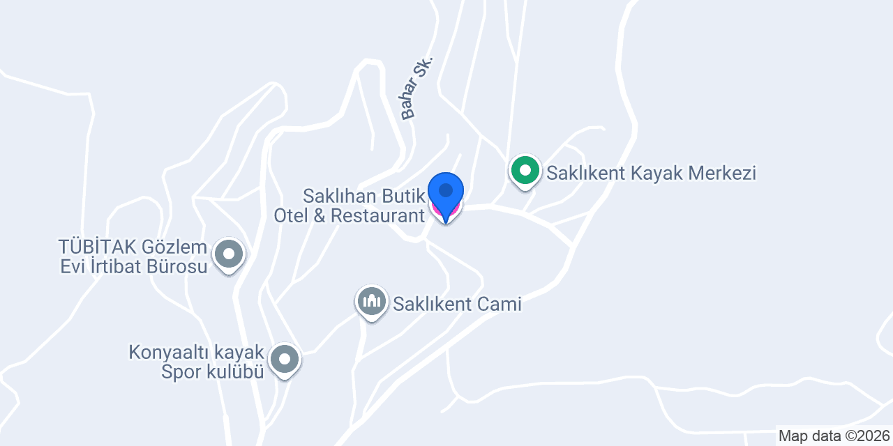 Saklıhan Butik Otel & Restaurant konumu