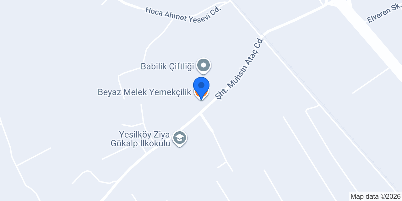 Beyaz Melek Yemekçilik konumu