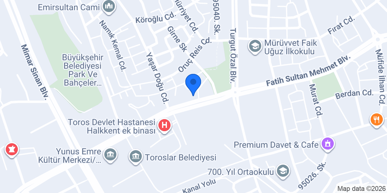 Oses Çiğ Köfte konumu
