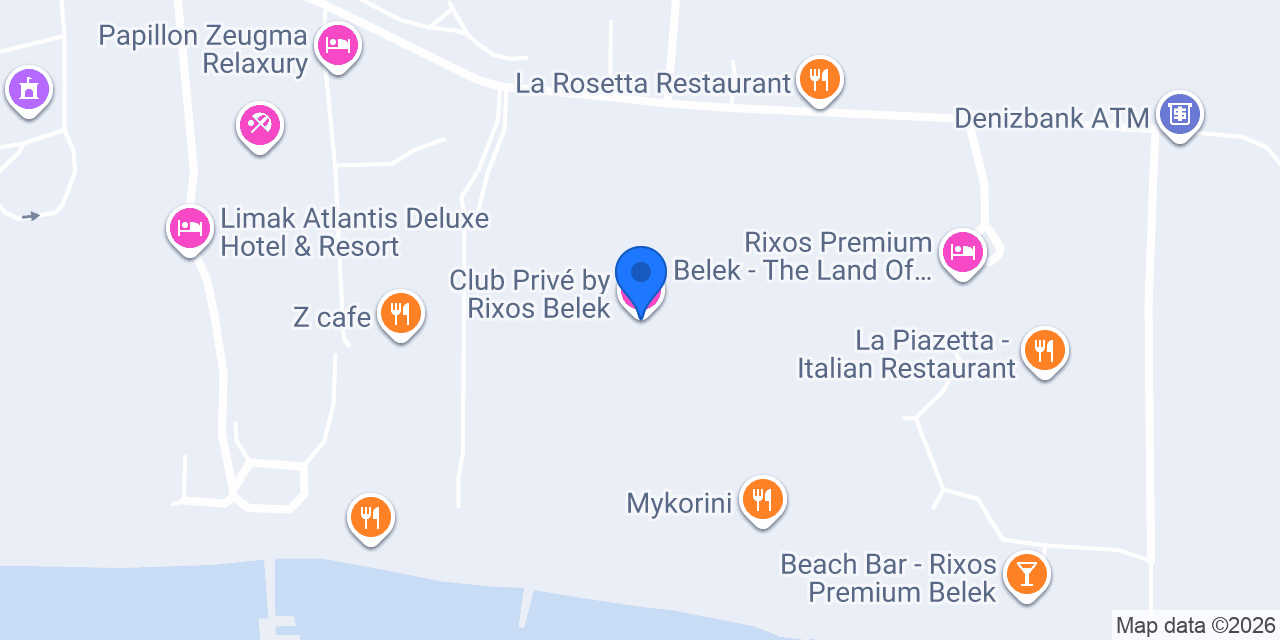 Club Privé by Rixos Belek konumu