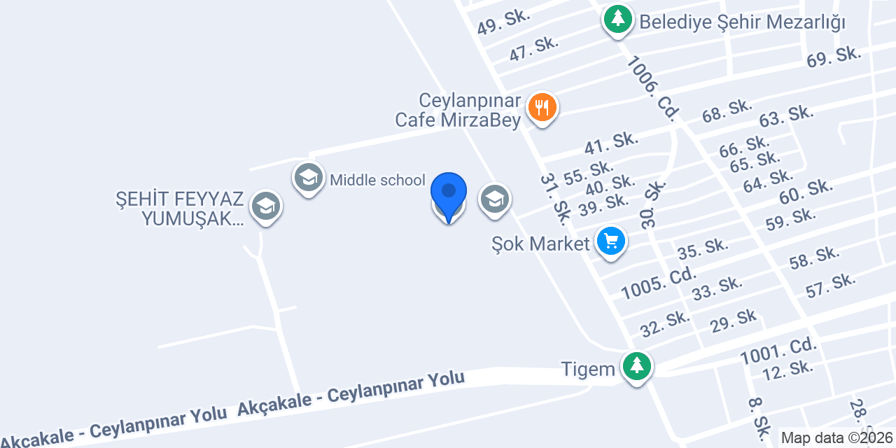 CEYLANPINAR BİLİM VE SANAT MERKEZİ MÜDÜRLÜĞÜ konumu