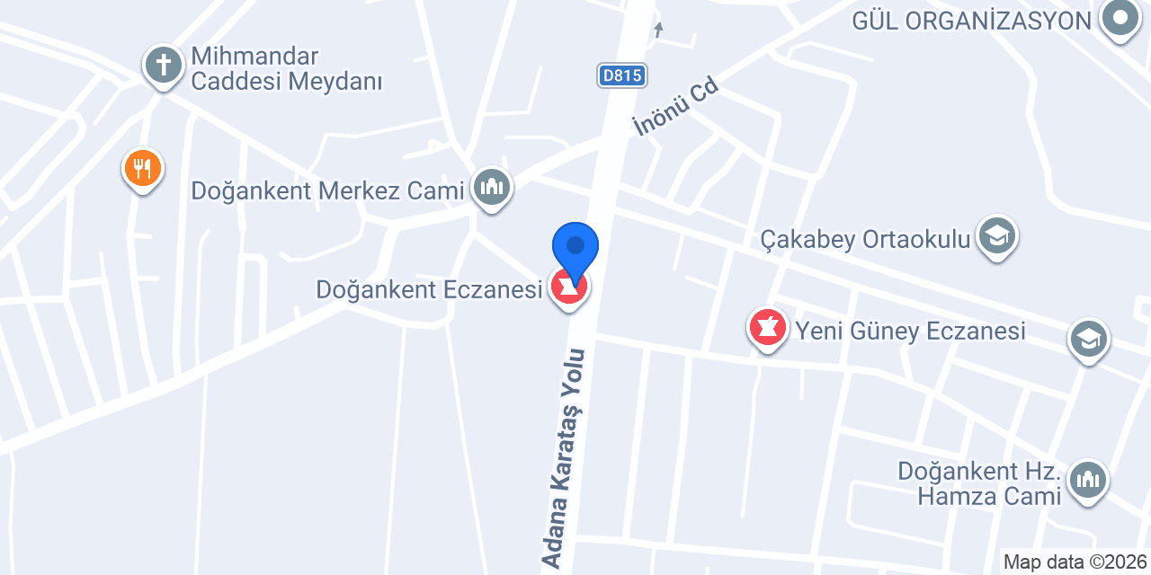 Çendo Market konumu