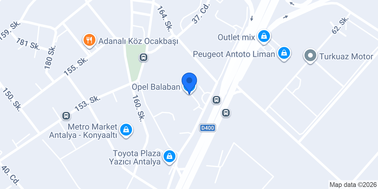 Opel Balaban konumu