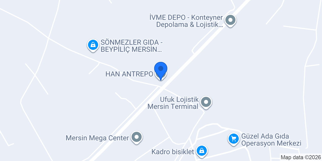 HAN ANTREPO konumu