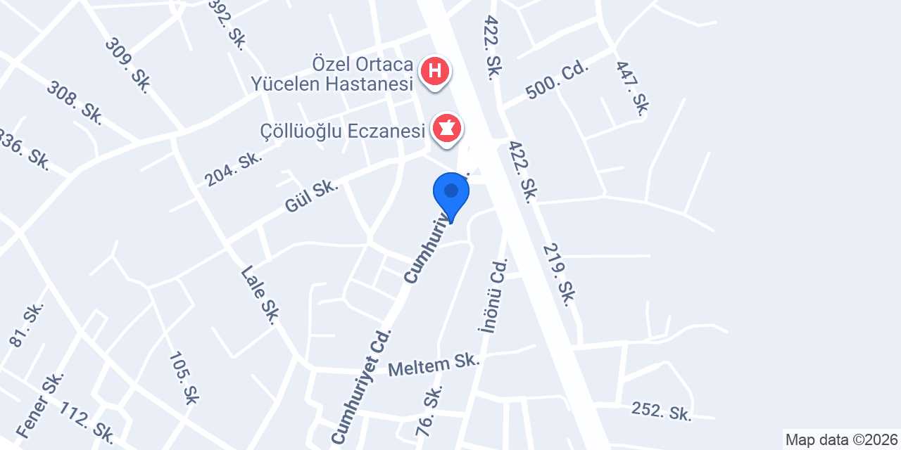 Kahve Deryasi Ortaca konumu