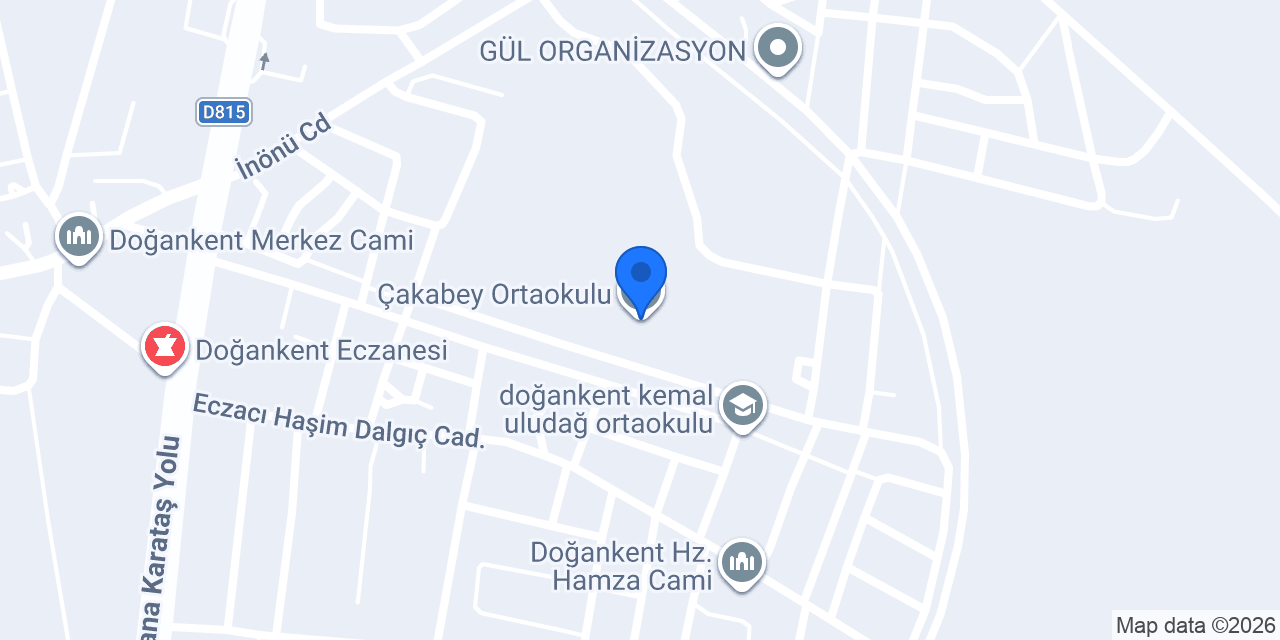 Çakabey Ortaokulu konumu