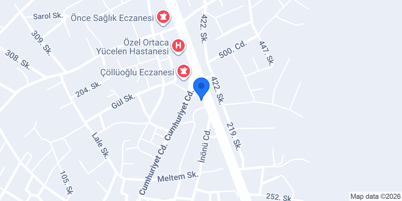 Ortaca Çelik Ev konumu