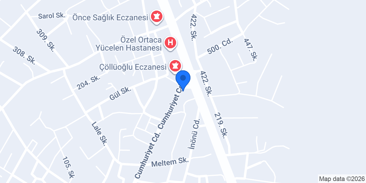 Safir Emlak Ortaca konumu