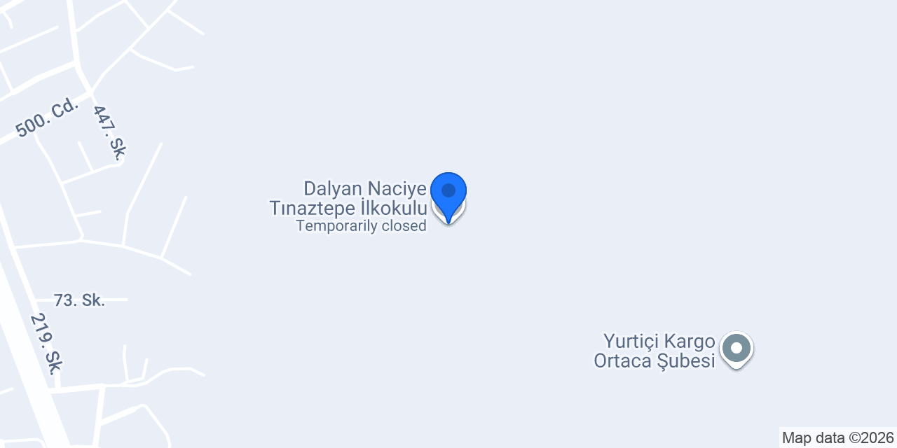 Dalyan Naciye Tınaztepe İlkokulu konumu