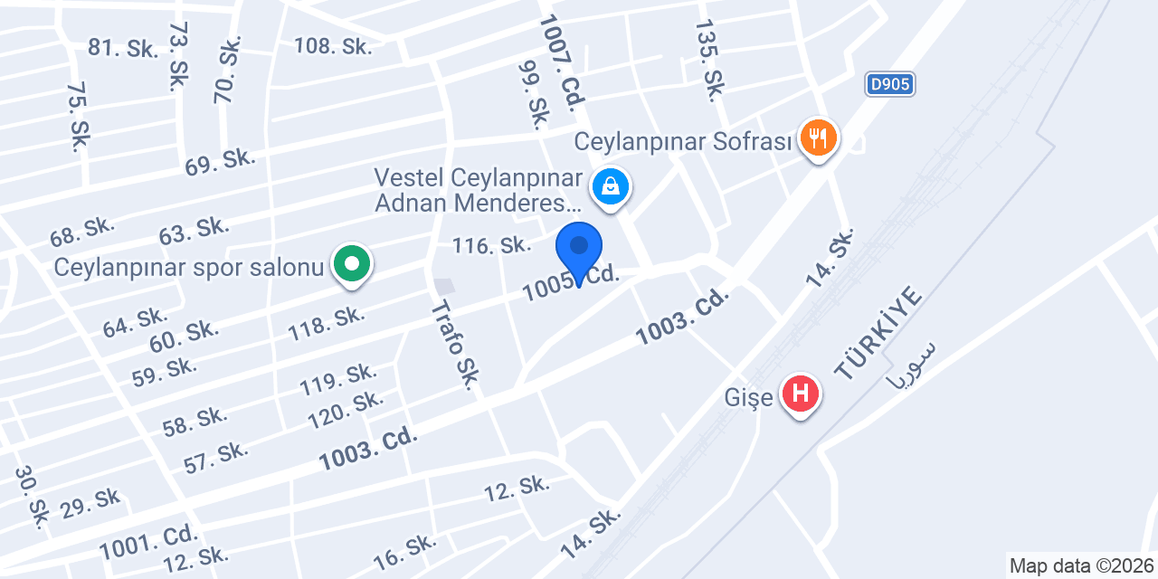 Çaça Otomotiv konumu