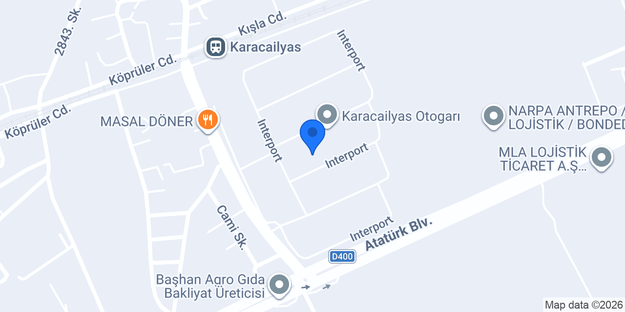 Interport Antrepoları / Interport Bonded Warehouse konumu