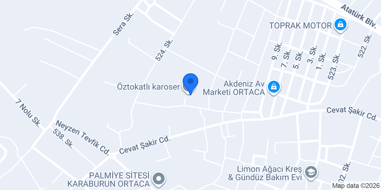 Öztokatlı karoser konumu