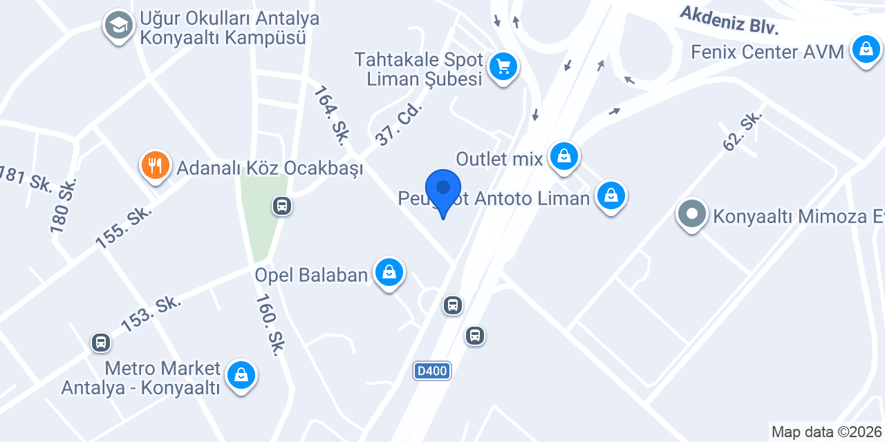 Modalife Konyaaltı konumu