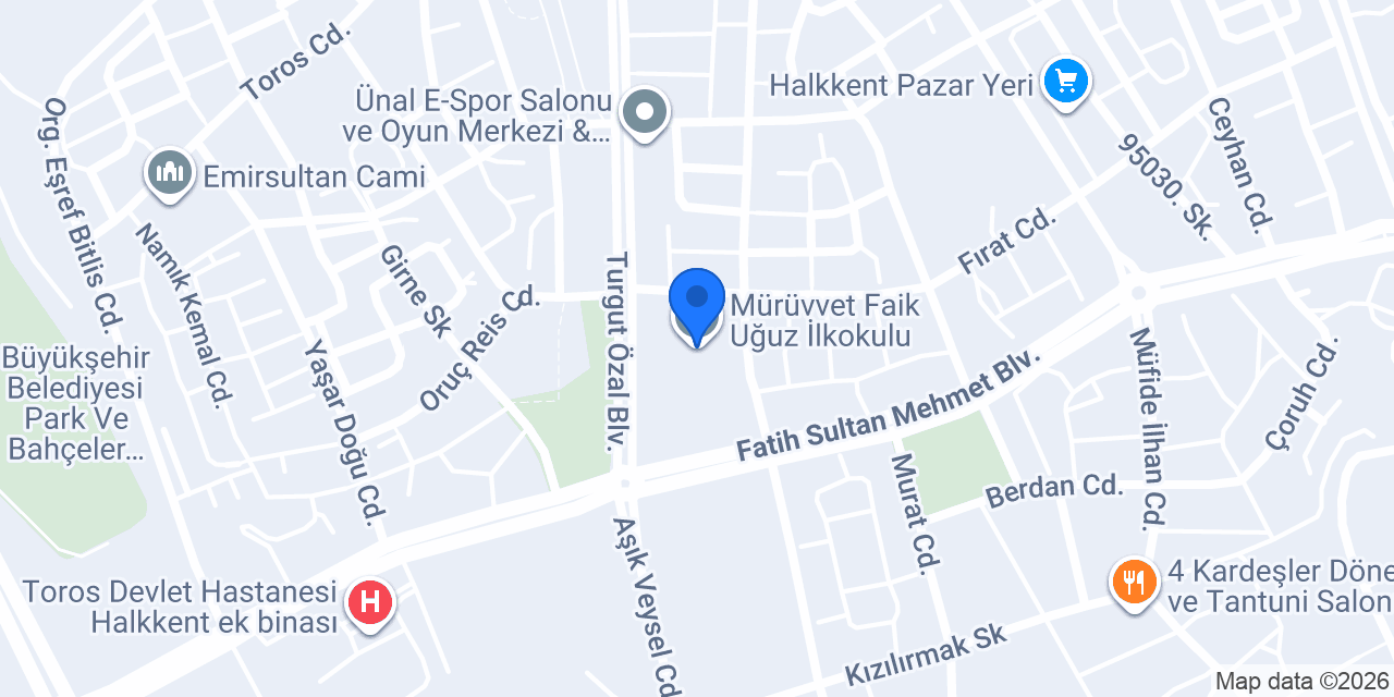 Mürüvvet Faik Uğuz İlkokulu konumu