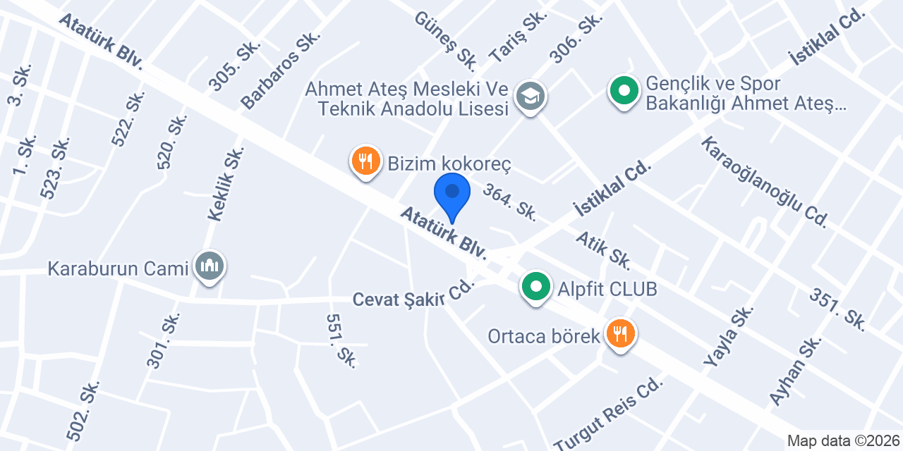 EYLÜL İNŞAAT ORTACA konumu